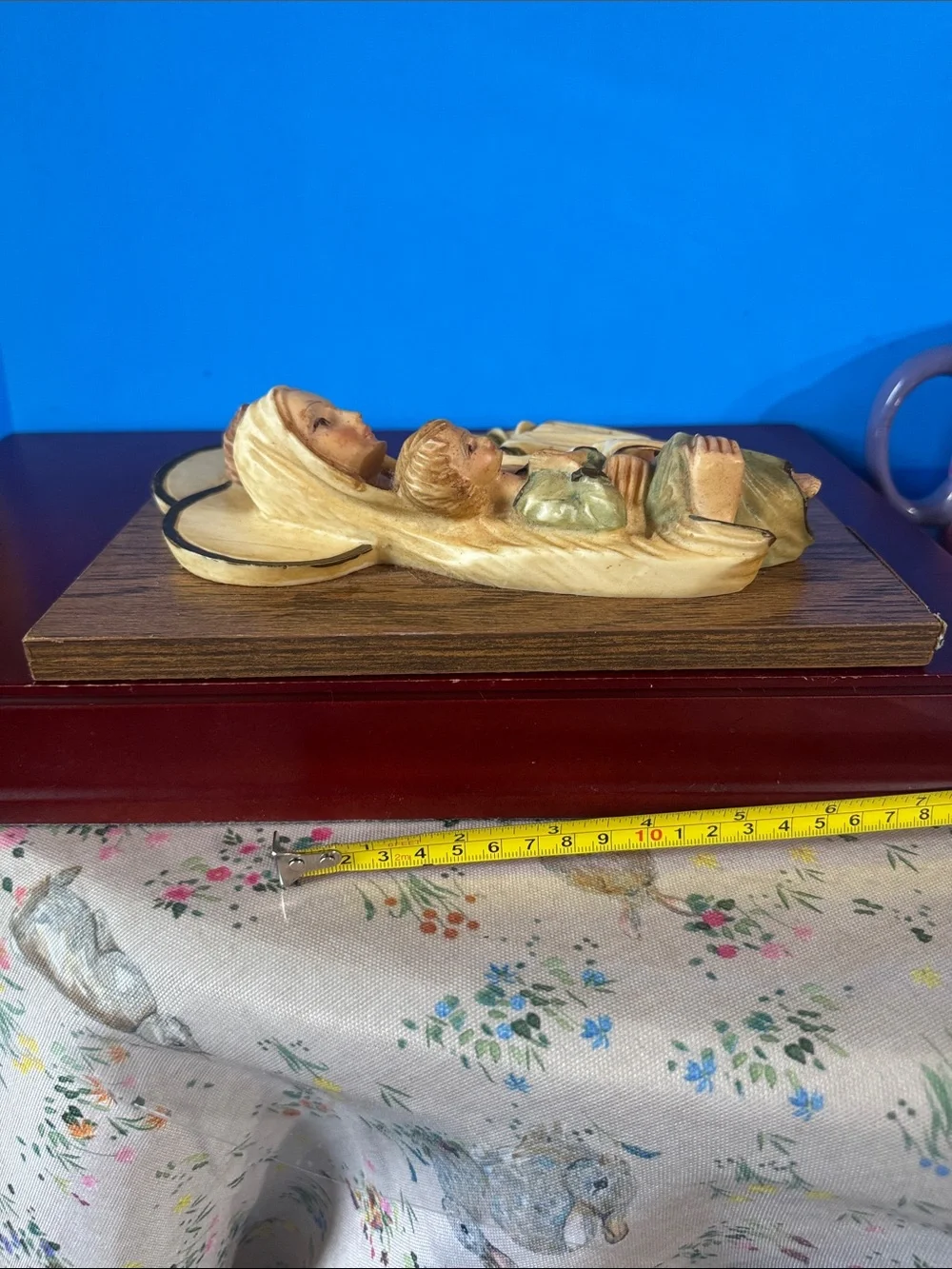 Vintage Holy Family Wall Plaque Jesus Virgin Mary Joseph Roman Italy Religion